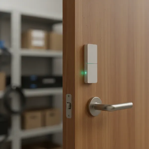 Türkontakt-Sensor an einem Türrahmen